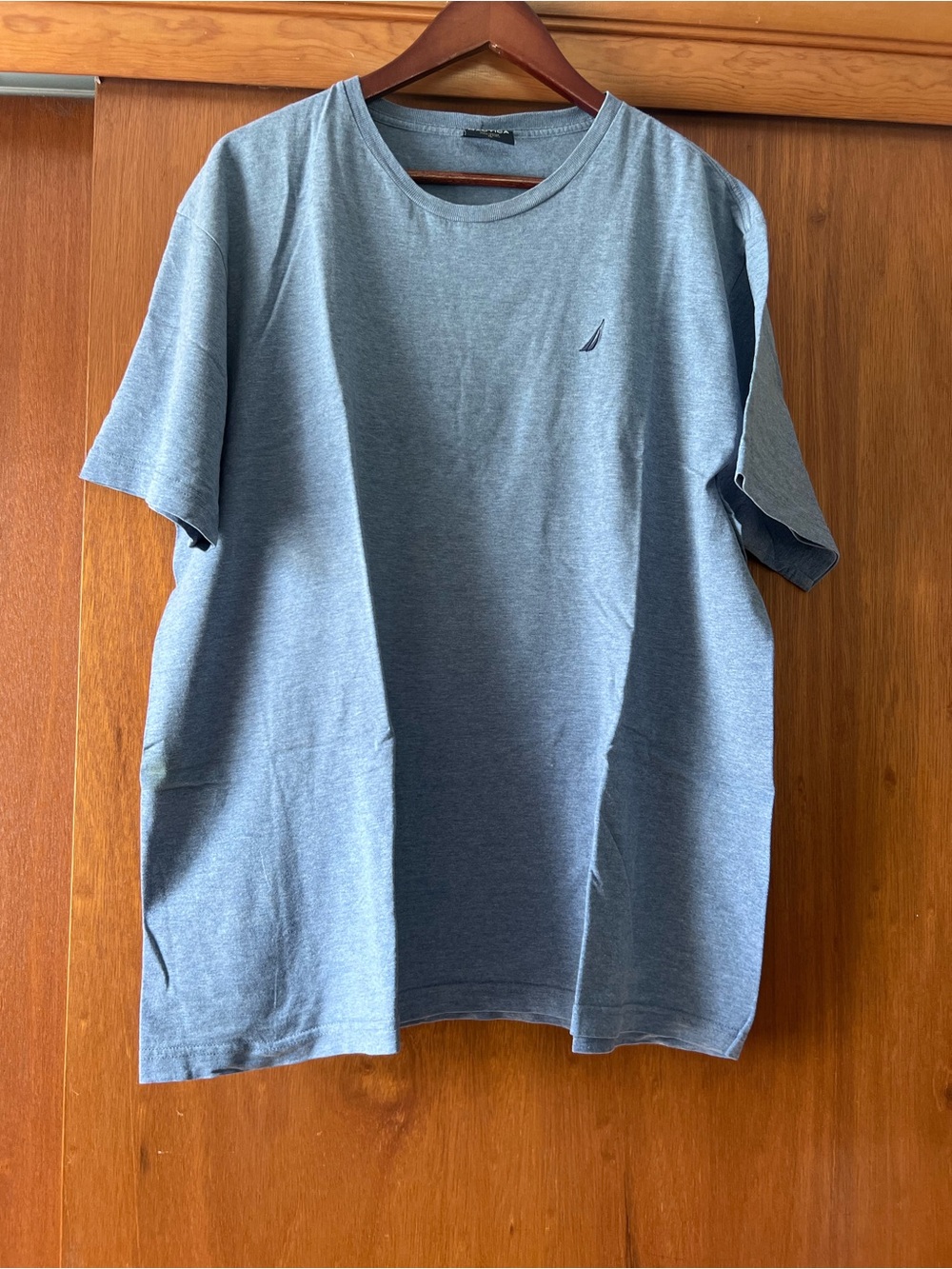 Nautica Heather Slate Blue Crewneck Short Sleeve Tee